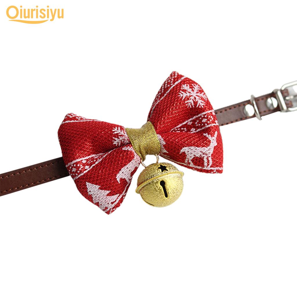 red bow collar