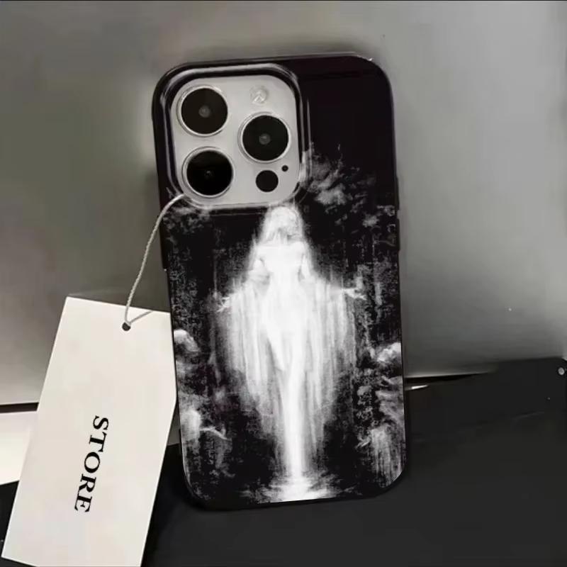 Sword & White Hair Witch Phone Case for Samsung Galaxy A56 A55 A36 A35 A26 A25 A15 5G A24 A23 A22 A52 A71 A72 4G Medieval Cover