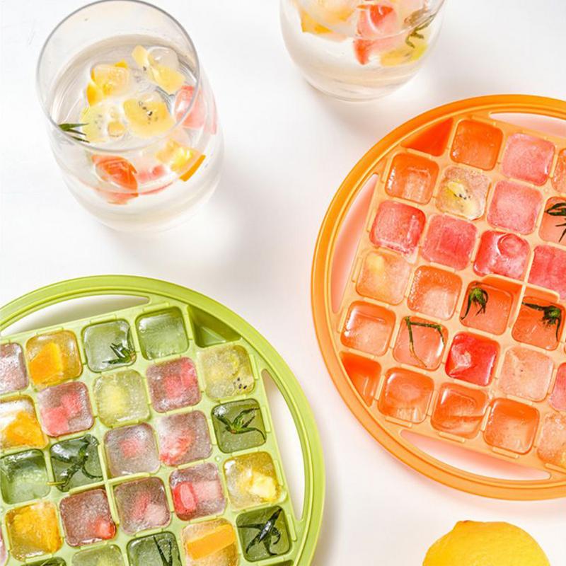 Food Grade IceCube Mold Press Ice Tray Bucket Multifunctional Ice Maker IceCube Tray Portable Ice Box One-touch To Release