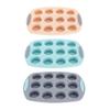 Two-Color Silicone Cupcake Pan - 12 Cups, Easy Release, High Temperature Resistant Muffin Mold