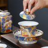 MULTIPOTENT Ceramic Crane Kung Fu Tea Set Gift Box