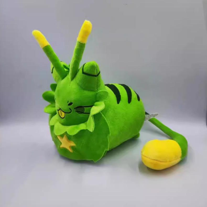 New Regretevator Gnarpy Green Cat Plush Toy