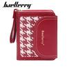 Womens Fashion Card Holder With Pu Fabric And Double Fold For Casual Day