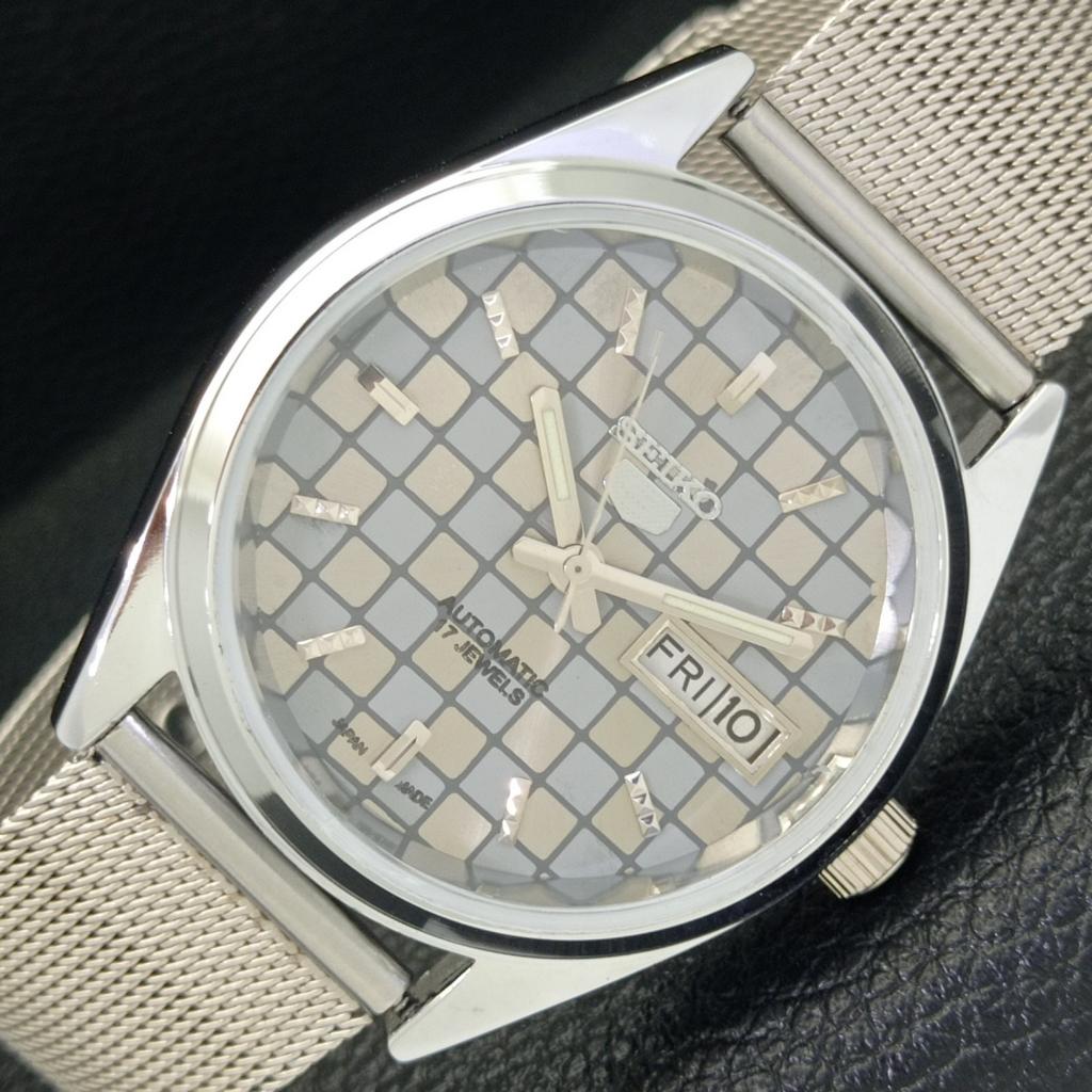 

REFURBISHED JAPAN SEIKO 5 6309A AUTOMATIC MENS GREY COLOR DIAL WATCH a440298-4 Sk-a440298
