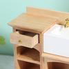 1:12 Wooden Dollhouse Furniture Basin Sink Cupboard Cupboard Cabinet