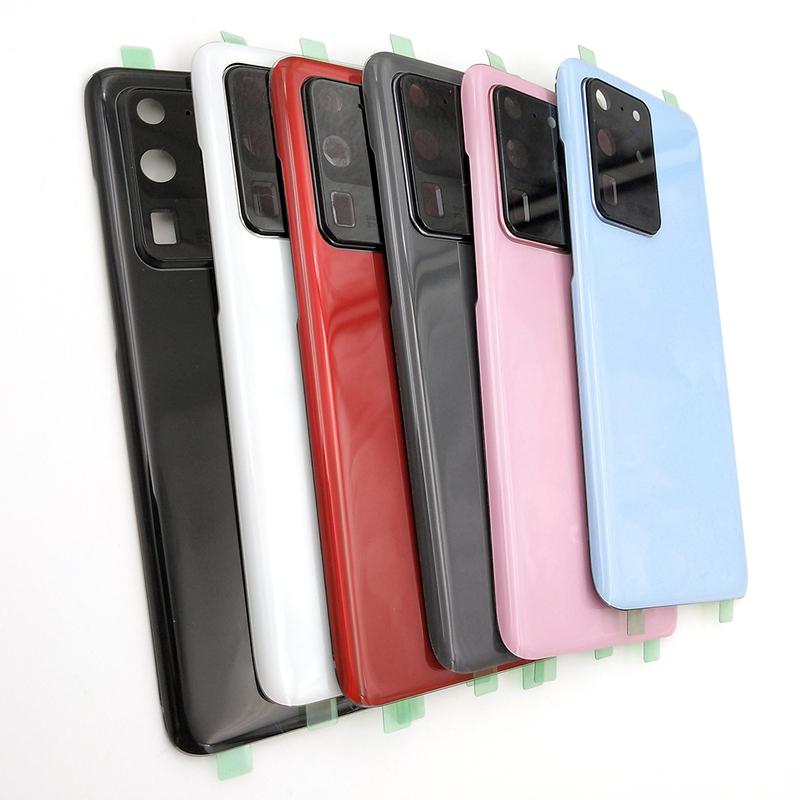 Back Battery Cover For Samsung Galaxy S20 Ultra G988F S20 Plus S20+ G985F S20 Glass Rear Door Housing Panel Replacement Parts