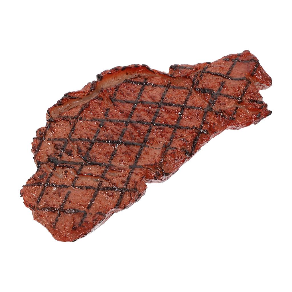 Lifelike Steak Prop Food Model Toy Plastic Decor Artificial Simulate Kid Playing Child
