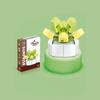 Small Children Puzzle Particle Building Block Flower Flexing Potted Model Toy