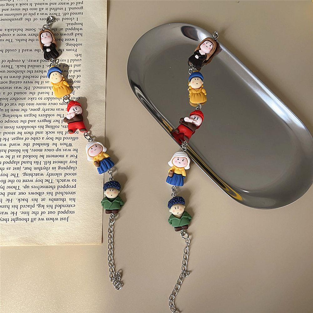 

Ювелирные аксессуары для вечеринок в Корейском стиле, ювелирные изделия из смолы, мультяшный браслет, женский браслет