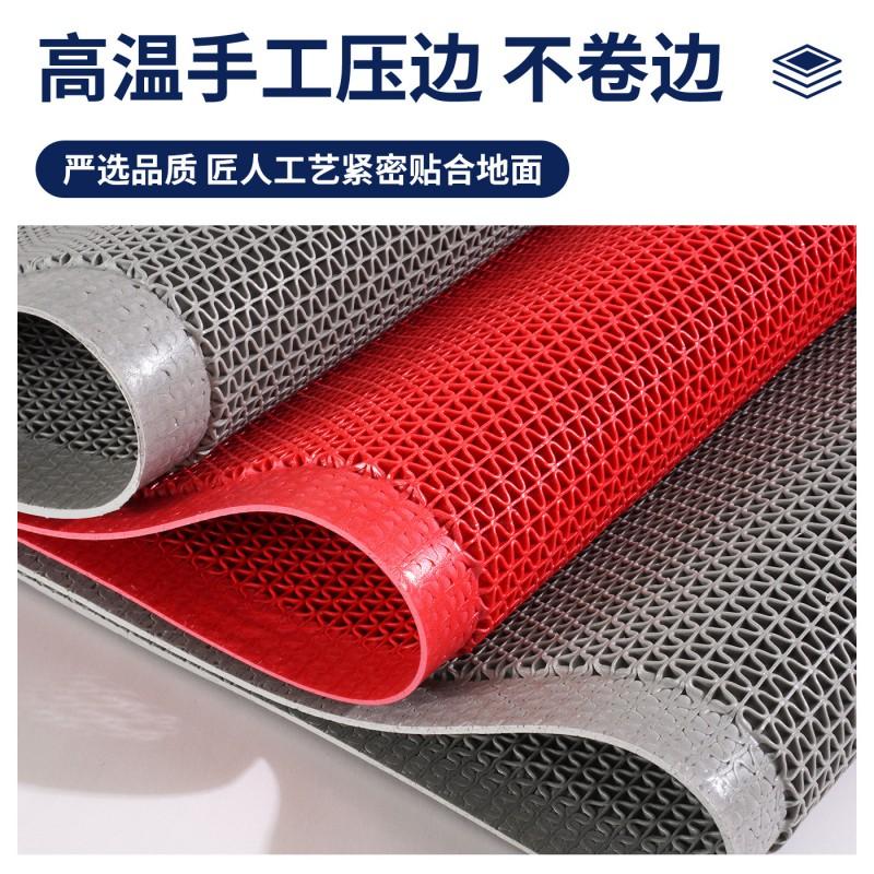 Striped Entry Door Mat Commercial Floor Carpet Anti-slip Red Durable Washable Indoor Outdoor
