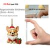 Corgi Adventskalender 2025, 24 Tage Countdown mit niedlichen Corgi Mini-Ornamenten, Weihnachtsdekorationsset mit Hundemotiv für Heimdekoration, Sammler