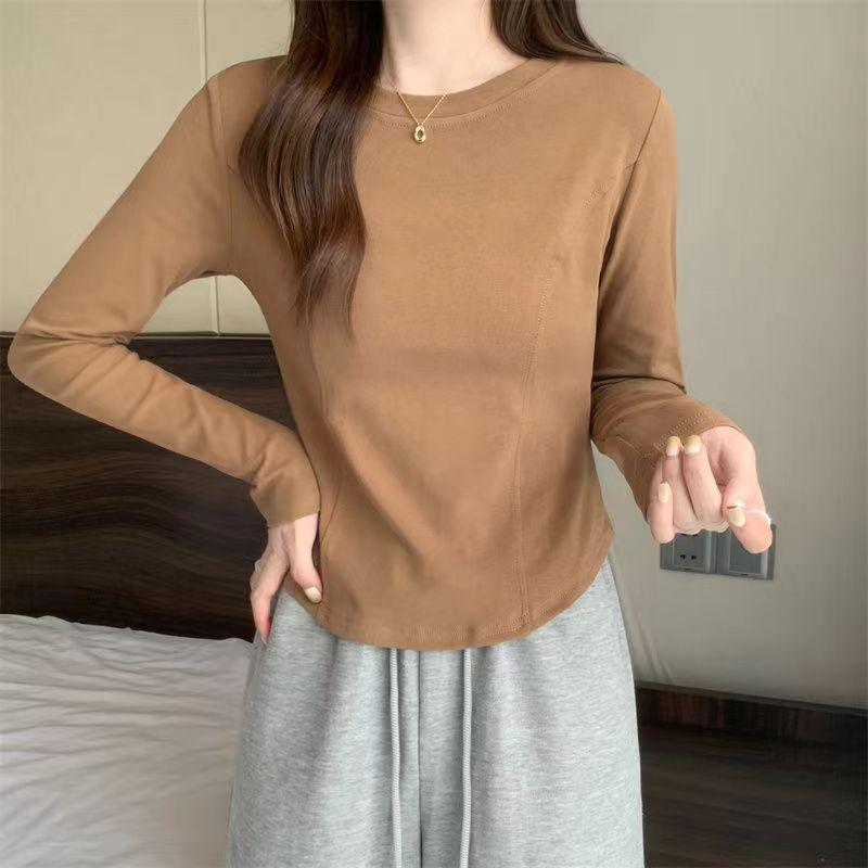 2025 Women's Slim Fit Long-Sleeve Top: Hot Girl Style for Spring/Autumn