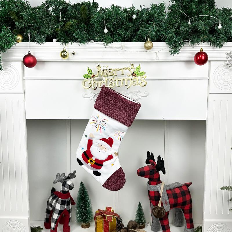 Christmas Socks Gift Bag Christmas Tree Ornaments Snowman Christmas Tree Pendant
