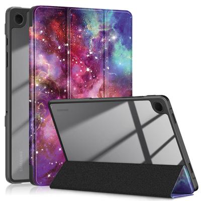 Coque Galaxy Tab 11 pouces dos transparent impression illustration claire Housse Galaxy Tab coque transparente coque transparente support veille automatique antichoc légère