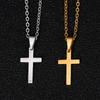 IF ME 1PCS Fashion Light Luxury Cross Pendant Necklaces for Women Gold Silver Color Clavicle Chain Necklace Jewelry