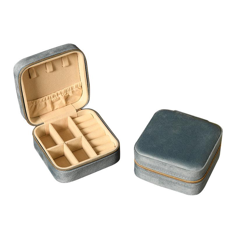 INS Round Mini Travel Jewelry Gift Box: Compact Ring Storage Case