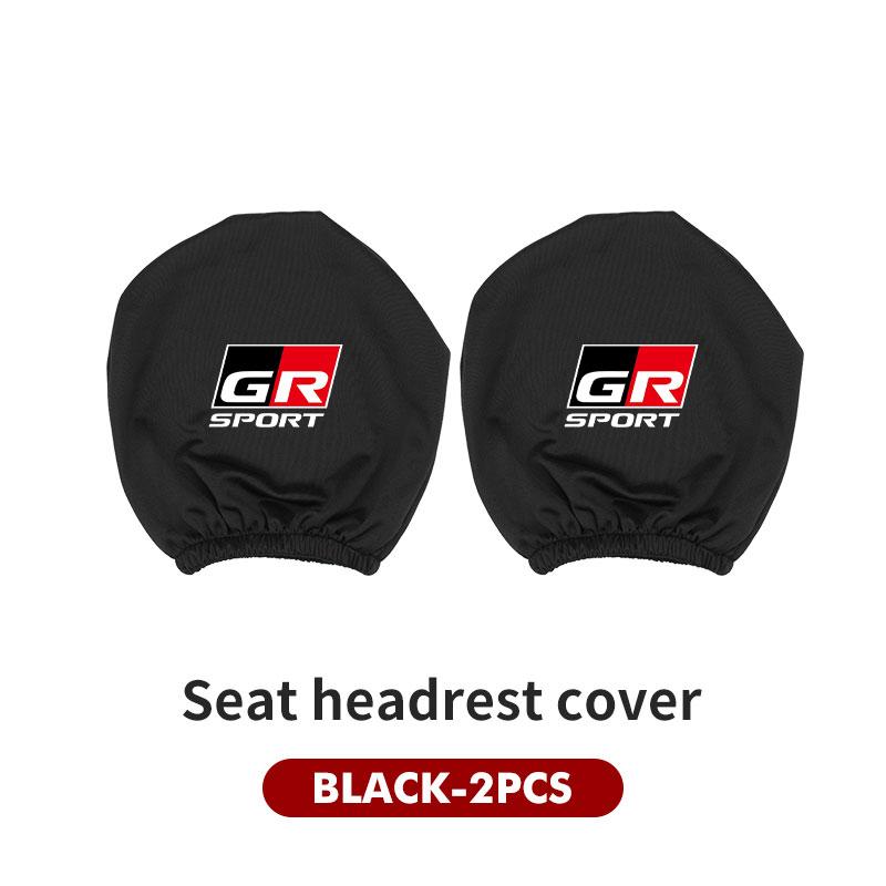 Car Headrest Cover Dustproof Cover Front Seat Head Rests Interior Accessories For Toyota GR Sport Gazoo Racing Yaris 86 Corolla