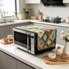 30x90cm Country Style Cotton Linen Microwave Oven Anti Dust Cover