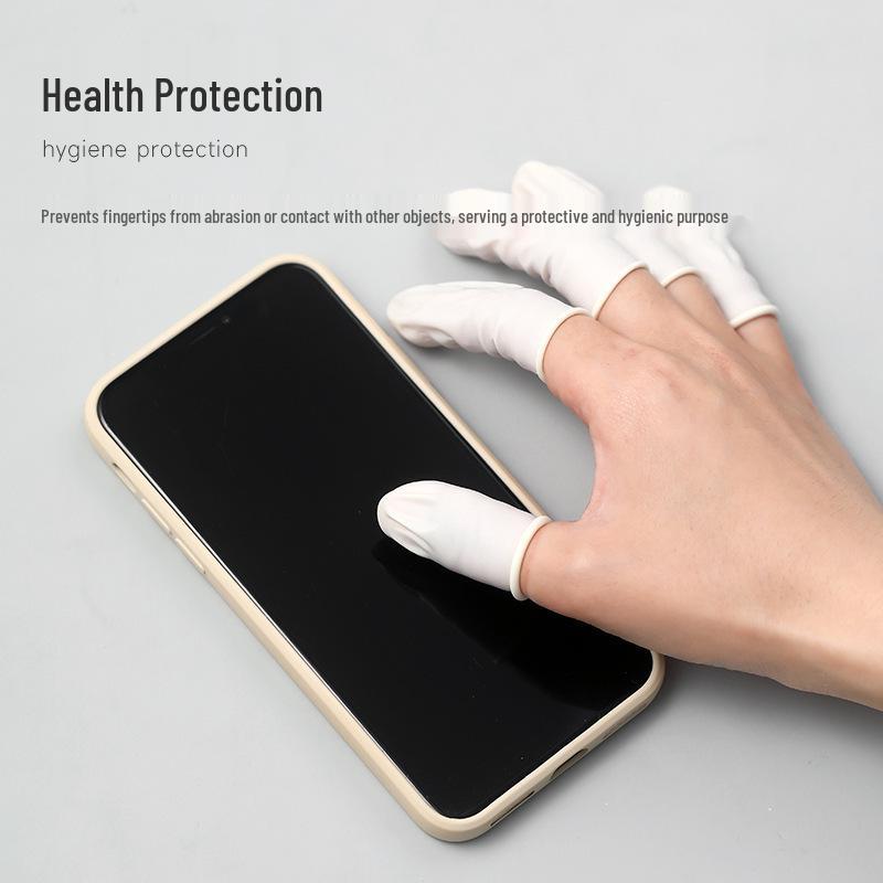 Disposable Silicone Thumb Glove for Nail Art - Anti-static, Non-slip, Thickened Protection