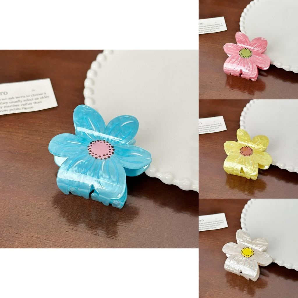Flower Hair Vibrant Claw Clips Made Of Durable Acrylic Material Perfect For Fashiondriven Women