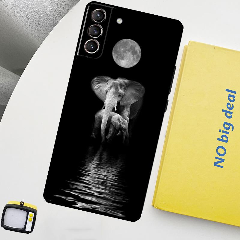 Elephant Baby Nature Phone Case For Samsung Galaxy S25 Ultra S20 S21 S22 S23 Plus S9 S10 S25 FE S24 Ultra Cover