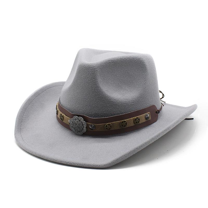 Tibetan Woolen Hat Women'S Versatile British Jazz Top Hat Tourist Mountaineering Western Cowboy Hat Men