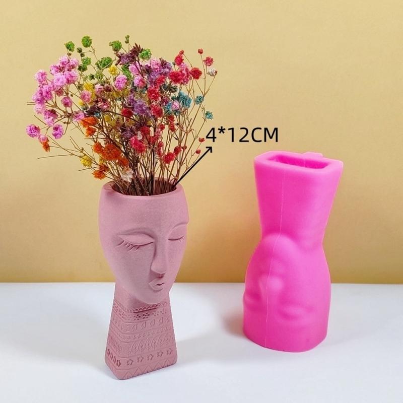 Silicone Texture Flowerpot Mold Suitable for Hand-Making Succulent Plant