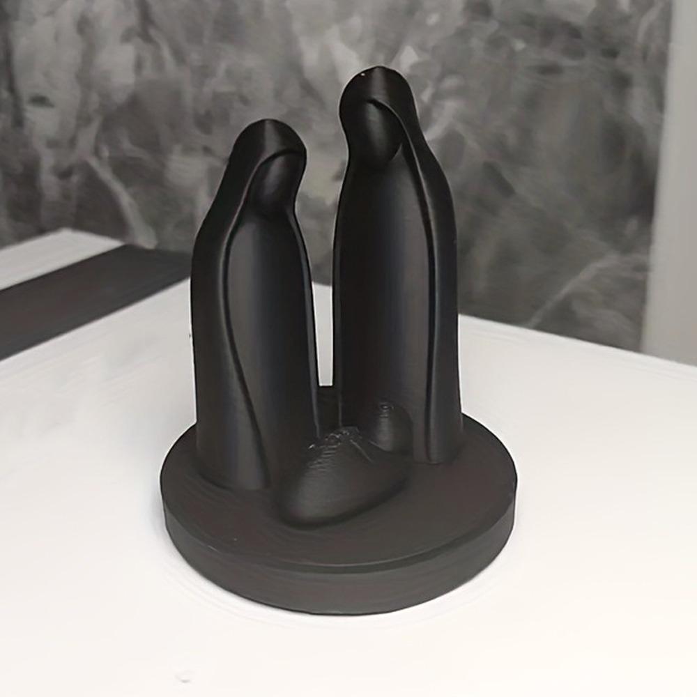 Minimalist Mini Nativity Scene Figurine 3D Printed Jesus Birth Sculpture Religious Gifts