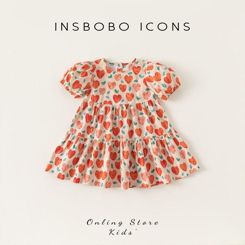 Girls  Dresses 2026 Summer New Style Children s Dresses Summer Clothes Girls  Stylish Princess Dresses Beautiful Children s Clothing Red 100