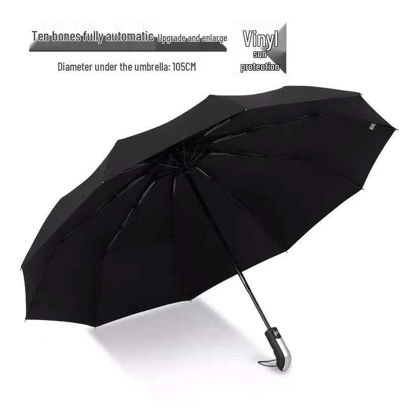 Sunshine Valley Black Coated Sun Rain Umbrella