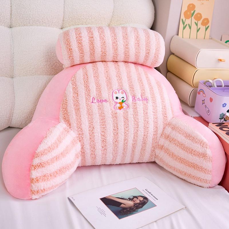 Cartoon Cute Backrest Bedside Pillow Dormitory Bed Reading and Playing Sofa Waist Support Office Bedside Cushion Large Pillow