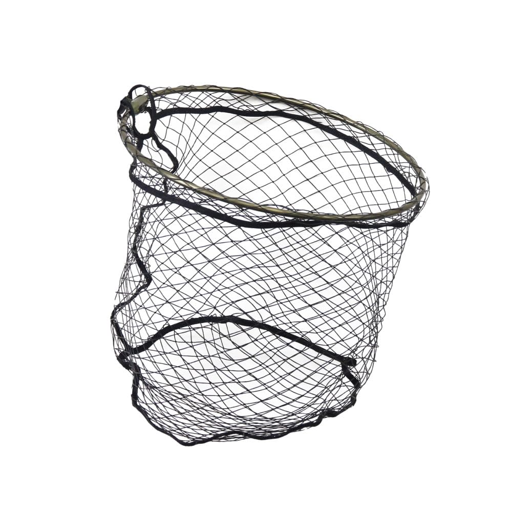 Orig Fishing Tackle Landing Net, Round Rubber Net, 40cm, Gunmetal (ori-783149)
