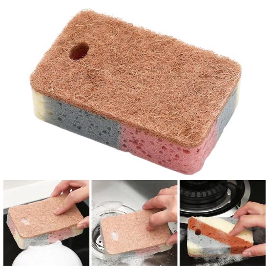 5/10Pcs Dishwashing Sponge Effective Cleaning Multifunctional Scratch-free Countertop Cleaning Sponge