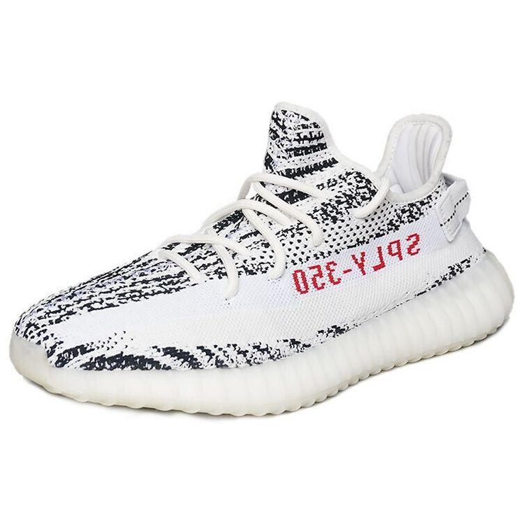 Adidas Originals Yeezy Boost 350 V2 Zebra Sports Comfortable Durable Non-Slip Low-Top Lifestyle Casual Shoes Unisex Sneaker White Black CP9654-2020