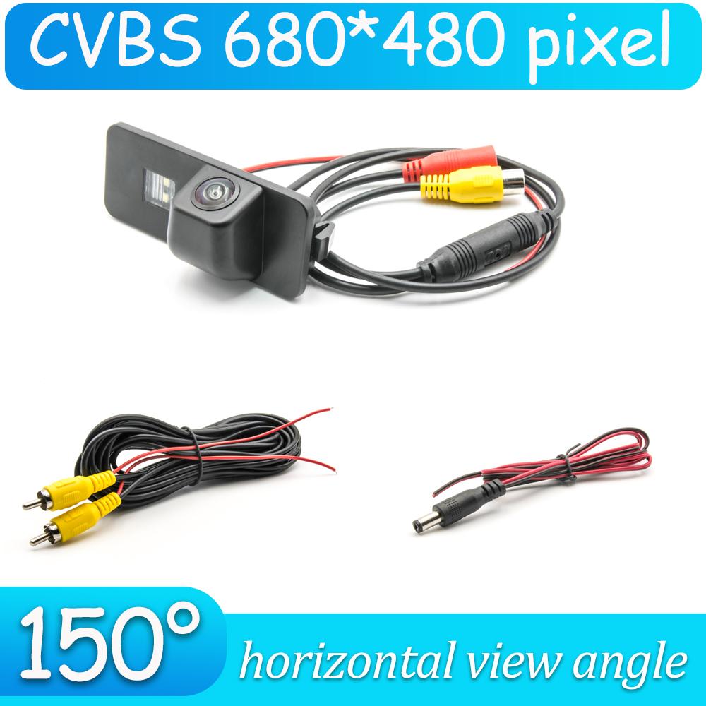 CCD HD AHD Fisheye Rear View Camera For Volkswagen Polo Hatchback MK5 2009 2010 2011 2012 2013 2014 2015 2016 2017 Car Monitor