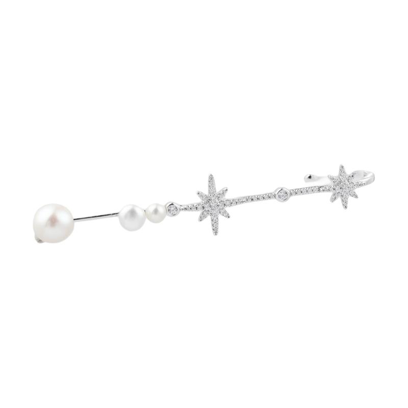APM Monaco Six-pointed star shape 925 silver earrings women s silver AE13509XPL