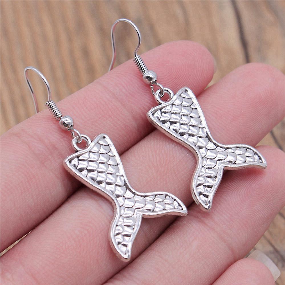 Bold Hot-Selling Marine Life Mermaid Drop Earrings Elegant Valentine's Gift for Formal Occasions