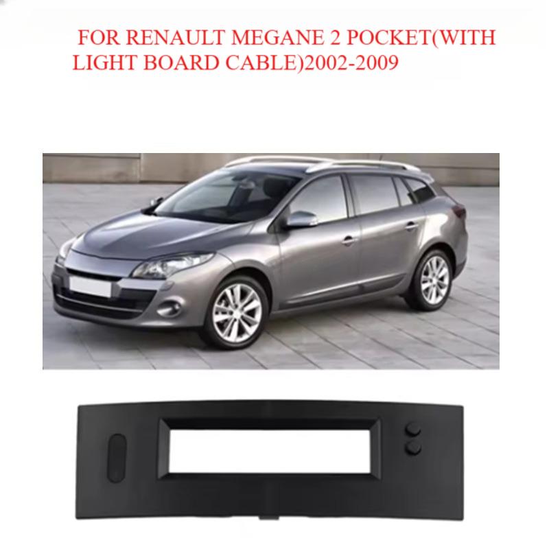 עבור רנו מגאן 2 2002-2009 פנל מסגרת מסך תחתון פנל רדיו לרכב נגן מסגרת אודיו ערכת התקנה לדשבורד סיטונאי
