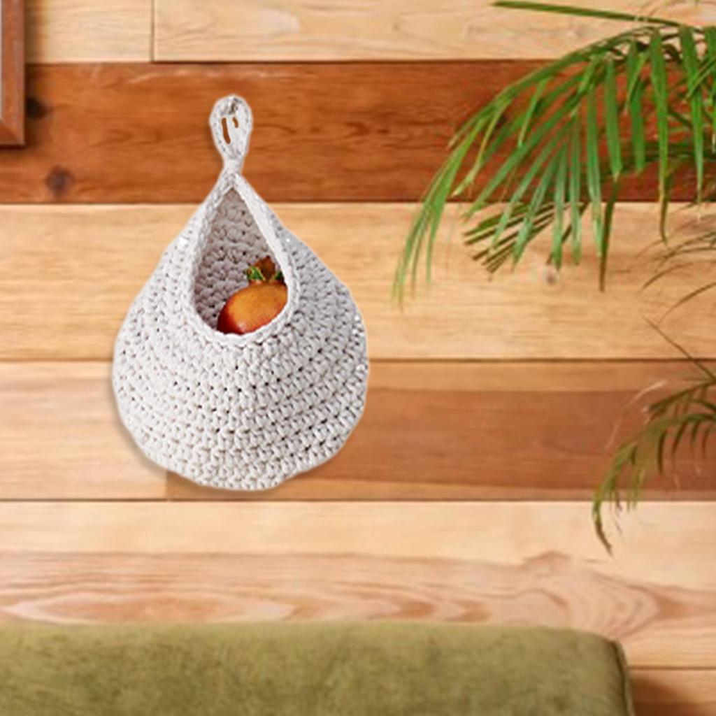 Droplet Wall Hanging Basket Boho Wall Decor Hanging Flower Pot Woven Wall