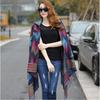 Bohemian Ethnic Toggle Hooded Cape Shawl - Thick Warm Imitation Cashmere for Women