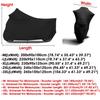 Bâche Pare-Soleil Anti-UV Anti-Poussière pour Moto Intérieur Extérieur Protection Tissu Élastique Noir M-3XL Housse pour Moto Scooter