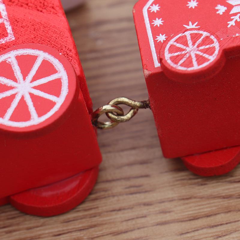 Christmas Wooden Train Decoration for Kids - Festive Ornament & Gift