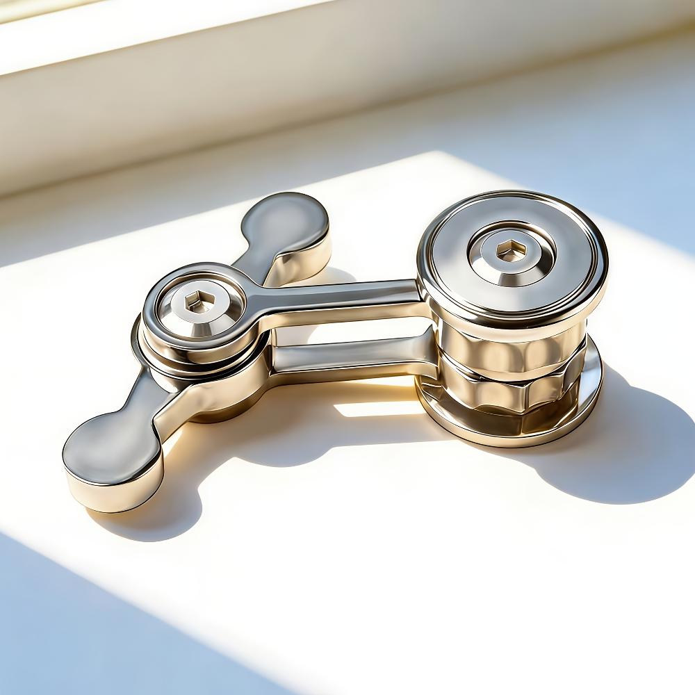 Ornamenti da Scrivania Pendolo Caotico, Singolo e Doppio Oscillazione EDC Metallo Scivolante Decorazione, Compatto Manuale Tavolo Regalo Per Uomini