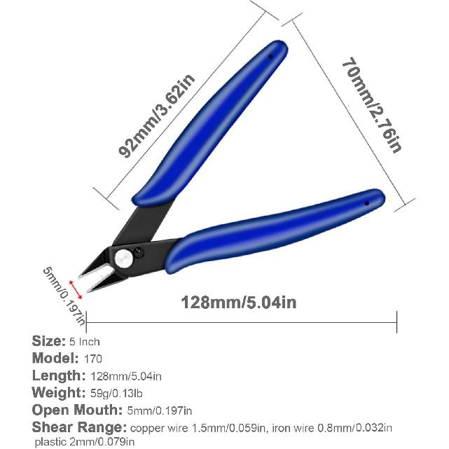 Кусачки заподлицо, 2 шт. Микрокусачки для рукоделия, изготовления ювелирных изделий, электроники, пластиковых моделей, кусачки для литников кабельных стяжек