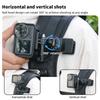 For GoPro/DJI/Insta360 Action Camera 360 Degrees Rotation Backpack Clip Camera Mount Bracket