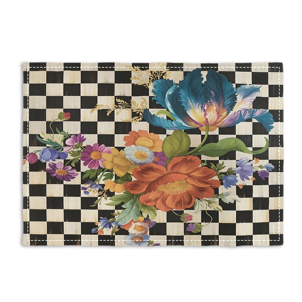 4/6/8 Stück Böhmische Geometrische Vintage Blumen Tischsets Retro Türkische Küche Kaffeetheken Tischmatten für Party Küche Esstisch