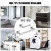 4 Pieces Bathroom Hardware Accessories Set Towel Bar Robe Hooks Toilet Paper Holder 304 Stainless