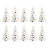 10Pcs Safe Paper Triangle Birthday Hats Gilding Stripe Party Caps Non-Slip Comfortable Birthday Party Accessories