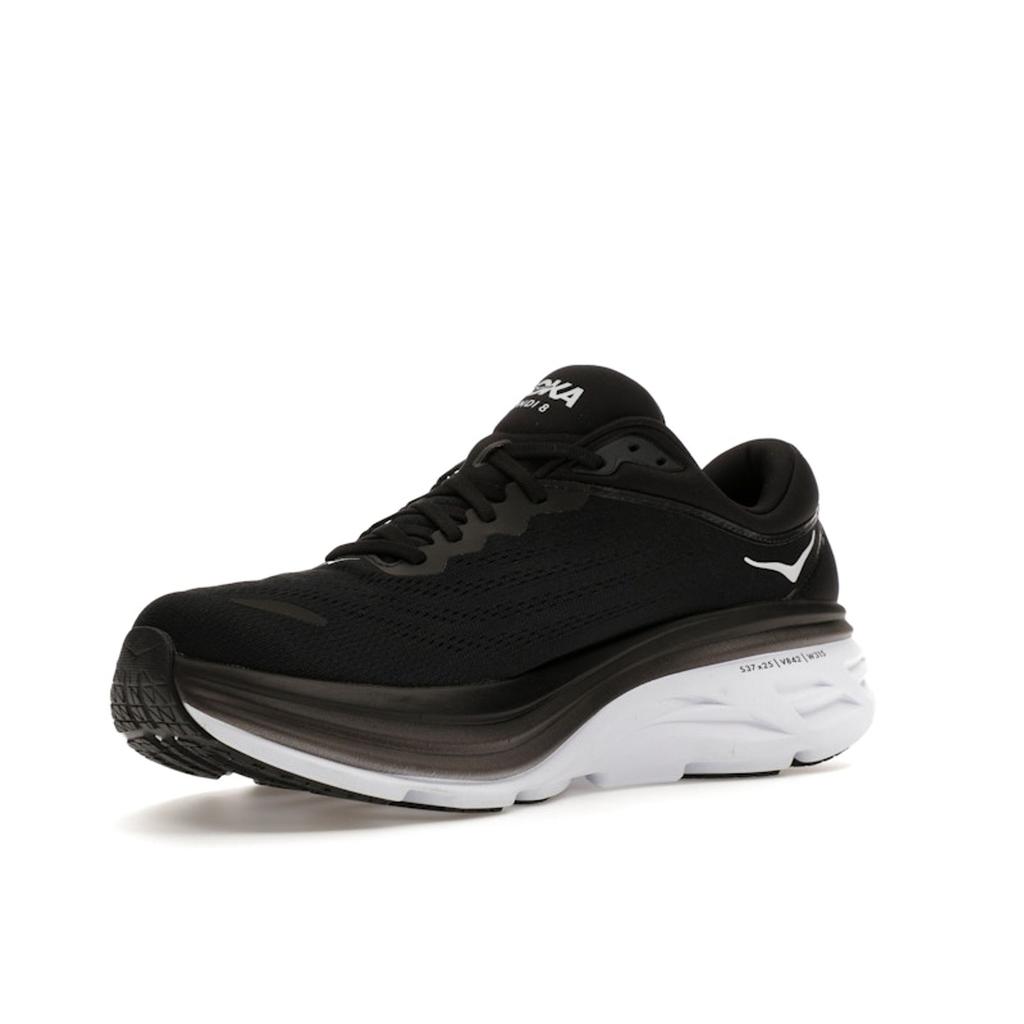 HOKA Bondi 8 Black White Men Sneakers 1123202-BWHT