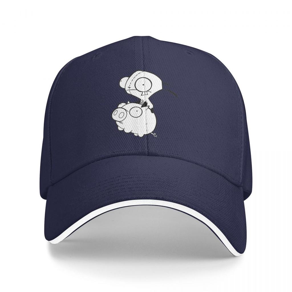 Invader Zim Pig Cute Cartoon Print Baseball Caps Snapback Baseball Hats Breathable Casual Casquette Outdoor Unisex